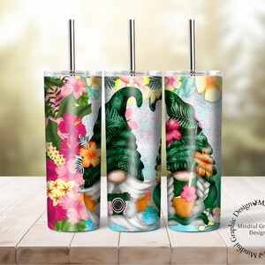 Gnomes, Tourist, 20 oz tumbler wrap, Full Wrap, Straight, Sublimation, Digital Download, PNG, background, digital paper, waterslide