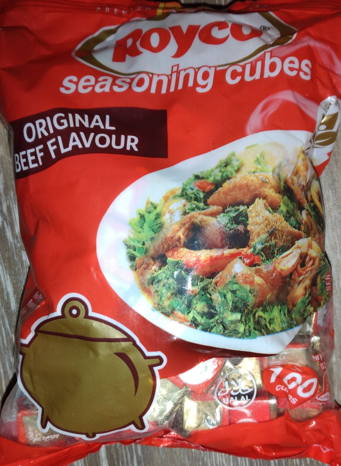 Royco Seasoning Cube Beef Flavour 100 Count in Pack Etsy