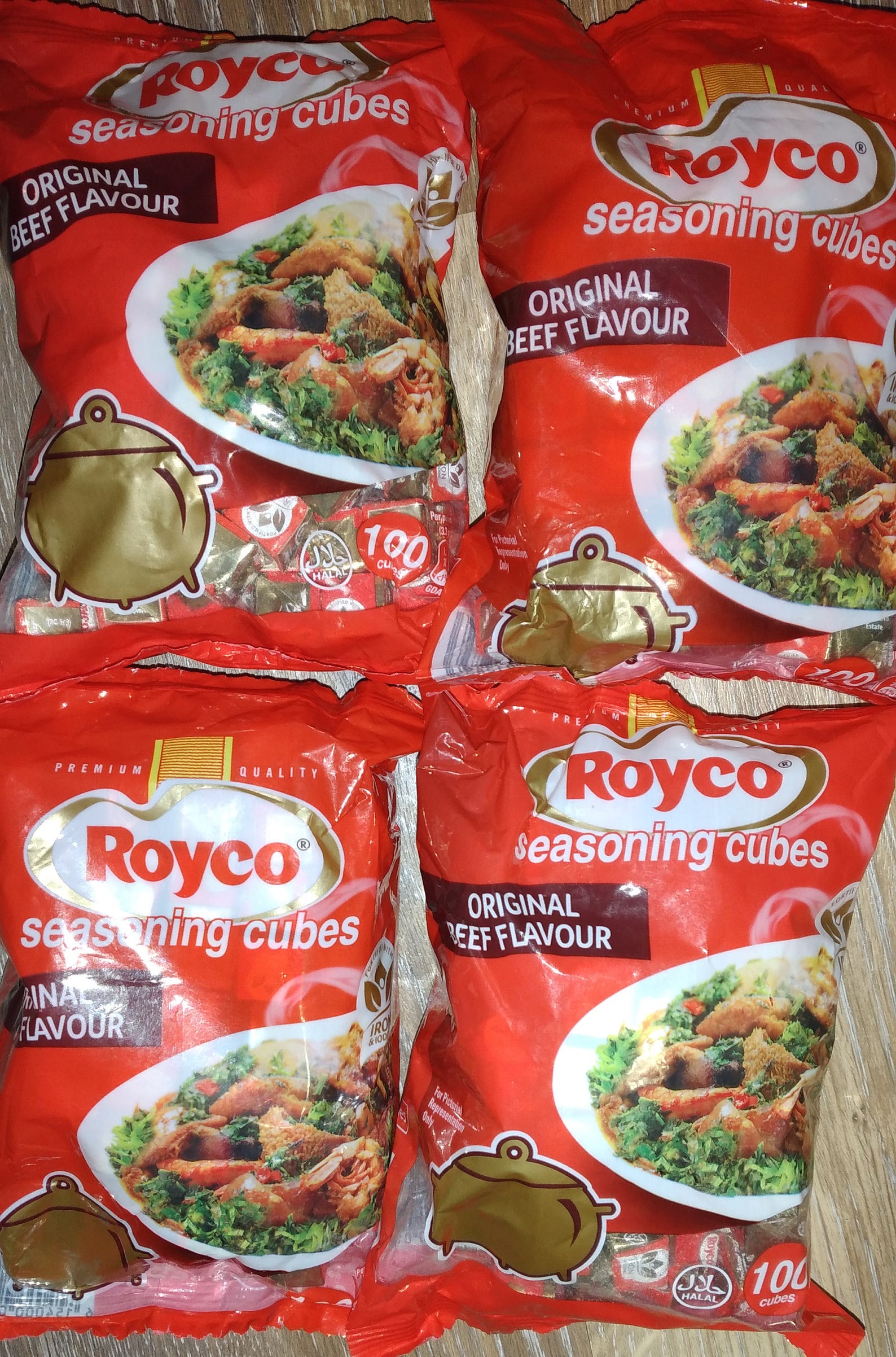 Royco Seasoning Cube Beef Flavour 100 Count in Pack Etsy