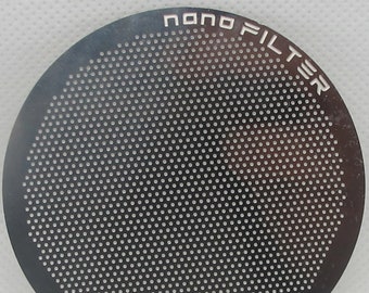 nanoFILTER steel solid Filter for Aeropress, Reusable metal