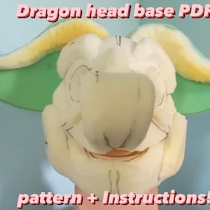 Dragon Foam Head Base Pattern - PDF and Instructions