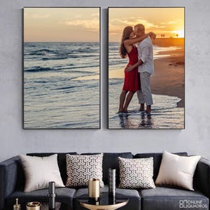 Custom Photo Canvas Print, Personalized Wall Photo Canvas, Premium Quality Chemical Print, AR Effect on Photo, Unique Home Decor Gift