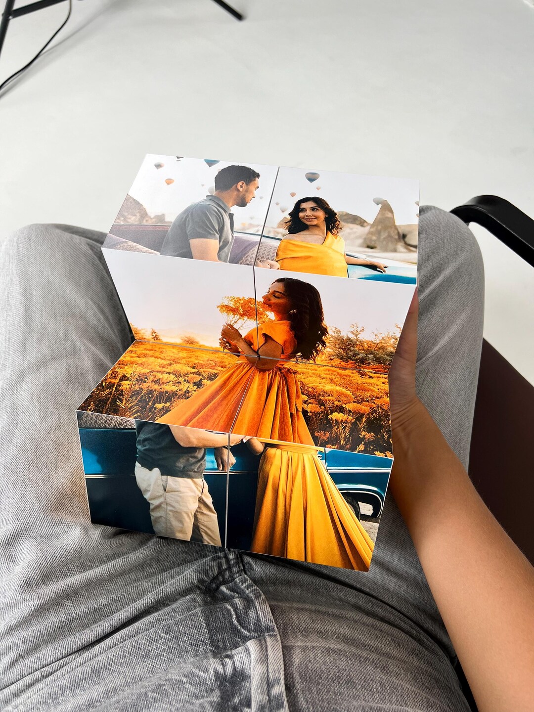 Folding Photo Cube Decoration, Original Photo Display, Custom Photo ...