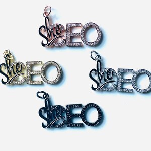 Pave Charm,Melanin,CZ Charm,Rhinestone Charm,Black Girl,BLM,Word Charm,Affirmation,Motivational,Afro Woman,Juneteenth,Black History