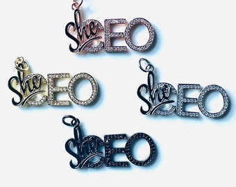 Pave Charm,Melanin,CZ Charm,Rhinestone Charm,Black Girl,BLM,Word Charm,Affirmation,Motivational,Afro Woman,Juneteenth,Black History