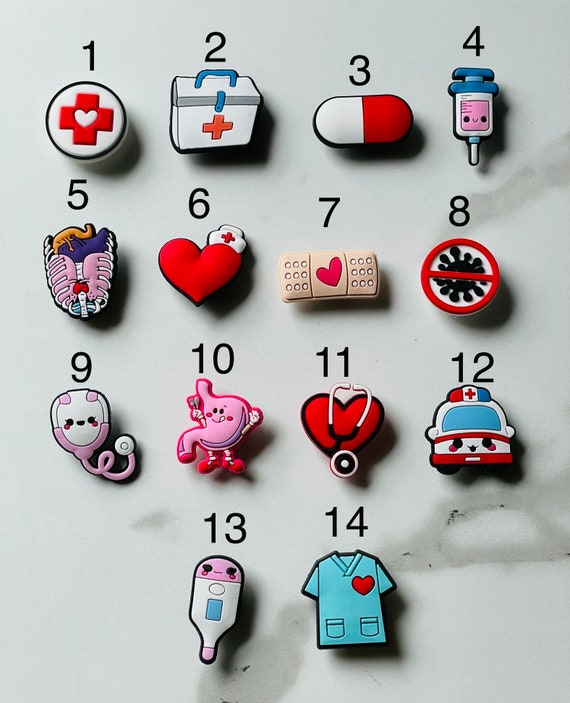 Shoe Charms Croc Charms Jibbitz Nurse Charms LPN RN BLM Juneteenth Health Care Charms Black History Scrubs Charms