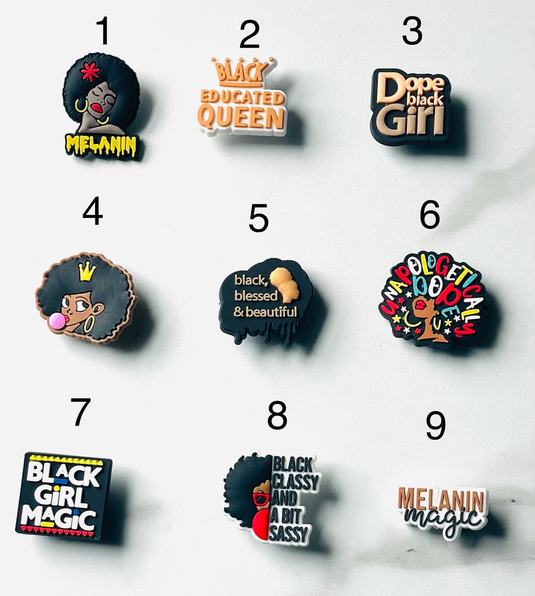 Shoe Charms, Black Girl,blm,africa,lady,queen