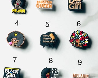 Shoe Charms, Black Girl,BLM,Africa,Lady,Queen Charm,Juneteenth,Afro Woman,Black History,Crocs,Melanin,Afro Woman