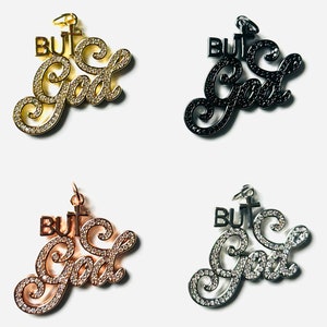 Pave But God, Charm,Melanin Charm, Pave Charm, Rhinestone Charm, CZ Charm, BLM, Black Girl, Queen Charm,Word Charm, Faith