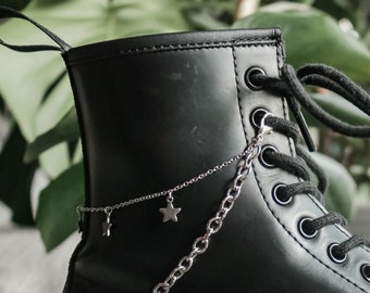 Star Boot Charm Chain | Celestial Pull Loop Shoe Accessories