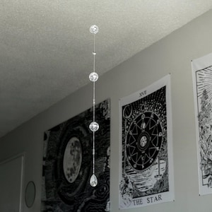 Suncatcher Disco Ball Boho Window Decor | Hippie Hanging Long Light Catcher Rainbow Maker