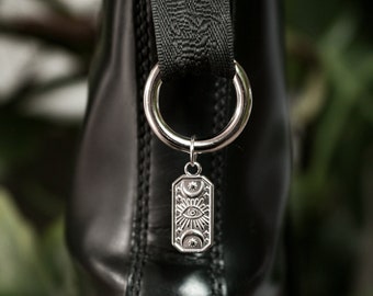 Moon Eye Boot Charm | Witch Punk Accessories | Goth Pull Loop Shoe Charm