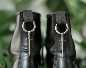 Sword Boot Charm | Fantasy Cosplay ren faire Pull Loop Shoe Accessories