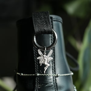 Silver Fairy Boot Charms | Cottagecore Pull Loop Shoe Accessories