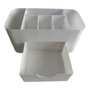 Multi-Use Desk Organizer with Drawer – Makeup Organizer, Office Supply Holder, Storage Caddy for Vanity, Bathroom, or Desktop