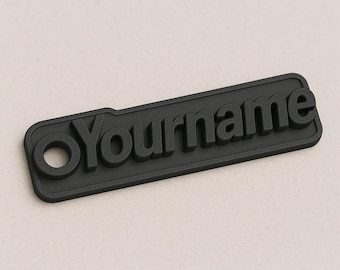 3D-geprinte naamsleutelhanger: gepersonaliseerd PLA-plastic cadeau