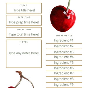 Recipe Page - Cherry