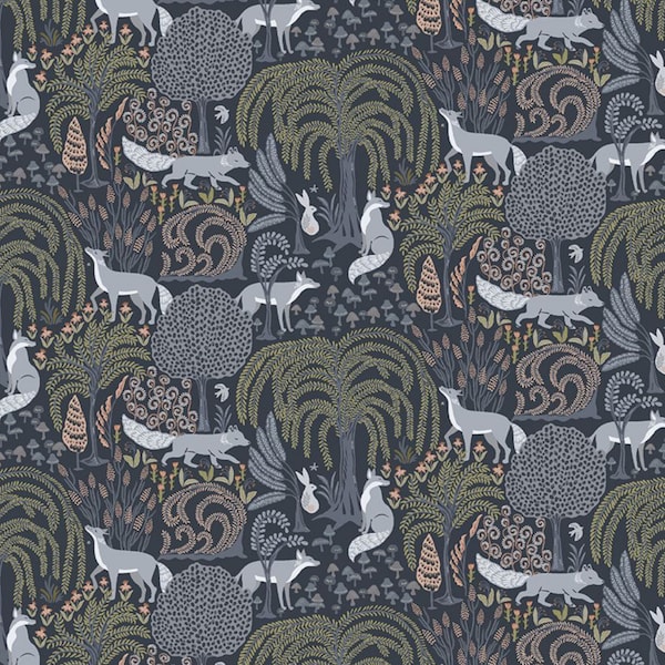 Foxy Time Secret Forest Collection by Rae Ritchie for Dear Stella Fabric By The Yard