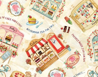 Tea Shops - Baked With Love Collection - DDC11027 - Michael Miller - Fabric By The Yard