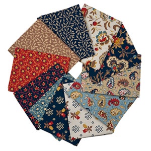 Antique Charm 11 pc Fat Quarter Bundle by QT Fabrics
