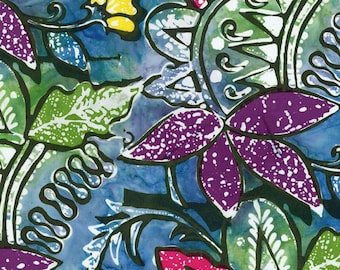 Expressions Batiks - Express Yourself - Vintage Sogan Peacock - Riley Blake Designs