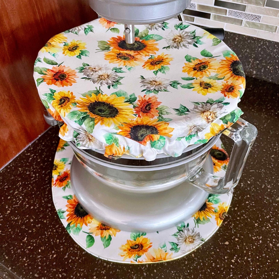 XL Blooming Sunflowers Bowl Cover Sunflower Stand Mixer Etsy