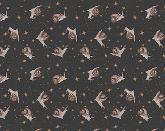 Snails - Goblincore Collection by Rae Ritchie for Dear Stella - DRR2541 - Carbon