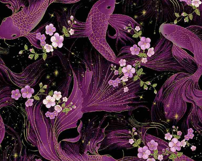 Majestic Collection Purple Koi Fish | Metallic | Chong A Hwang Timeless ...