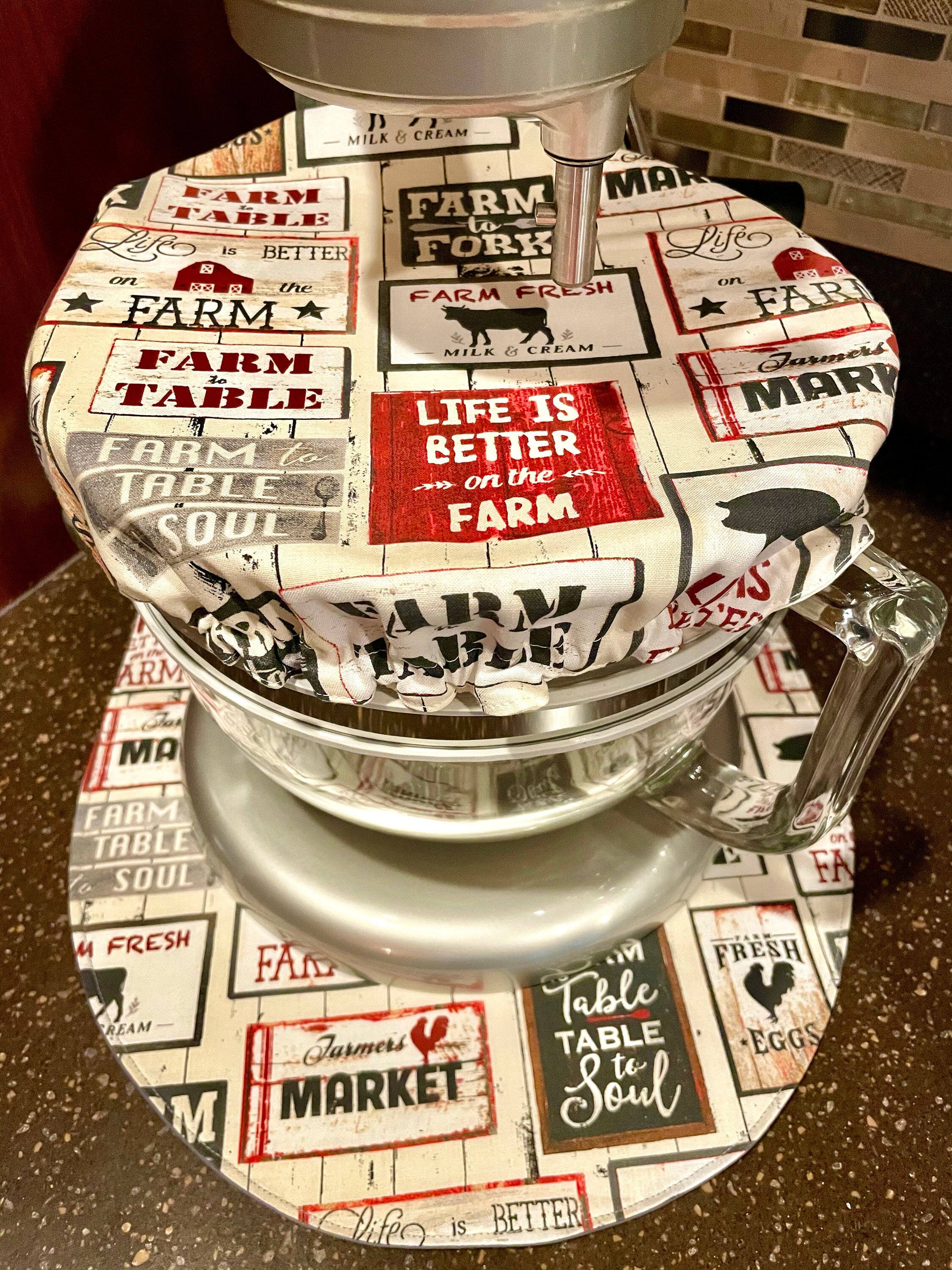 Stand Mixer Slider Mover Mat Farm To Table Etsy