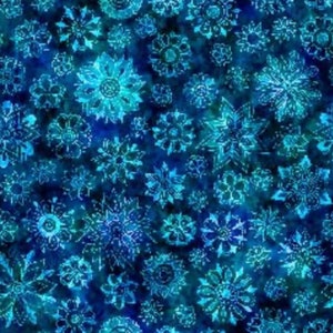 Bohemian Dreams Floral Toss in Shades of Blue by Dan Morris for QT Fabrics - 29019