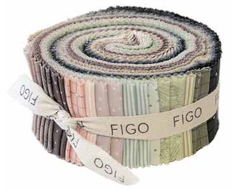 Serenity Basics Jelly Roll Strip Roll Figo SSEREN40