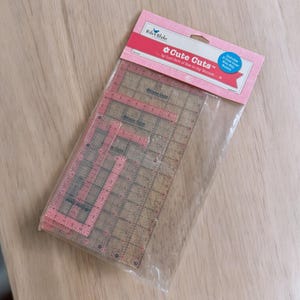 Lori Holt Cute Cuts™ - Paquete de 5 reglas rectangulares - Rosa - Riley Blake Designs imagen 6