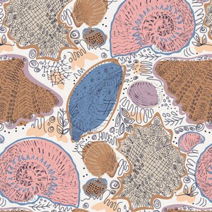 Conchology Sand Fabric - Art Gallery Fabrics - Fabric By The Yard