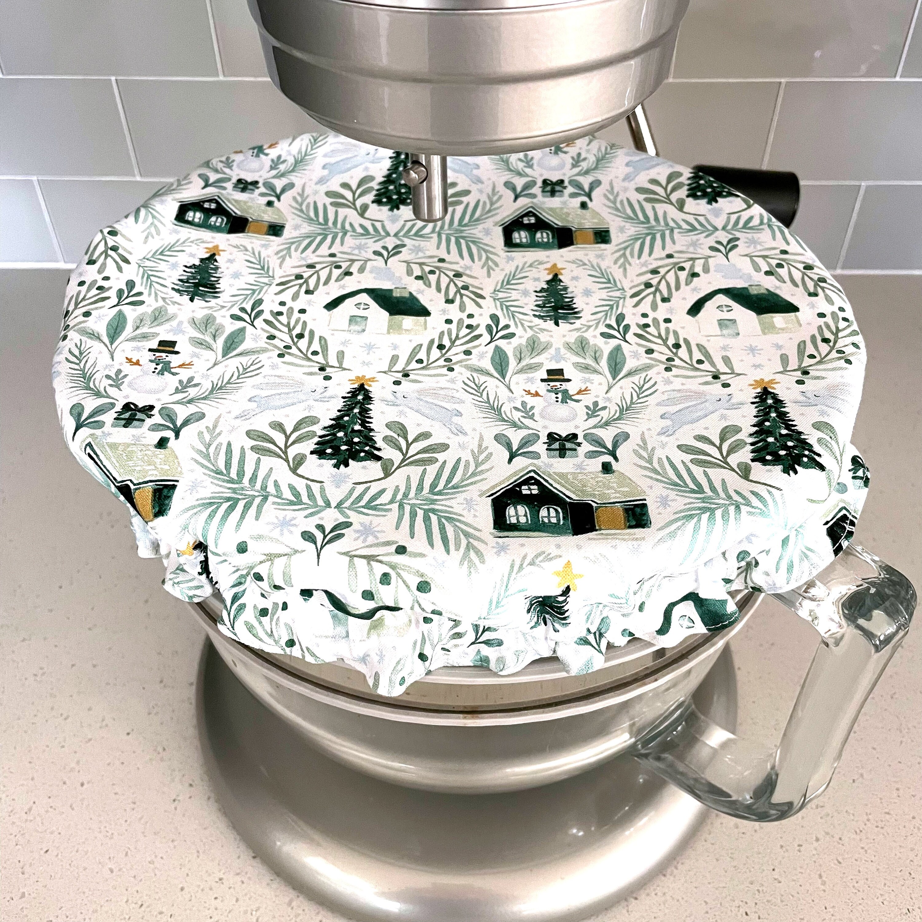 Stand Mixer Slider Mat - Farmhouse Retro Kitchen – Dalisay Design Fabrics