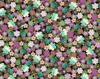 Metallic Geo Floral - Shizuka Collection - Chong A Hwang - Timeless Treasures