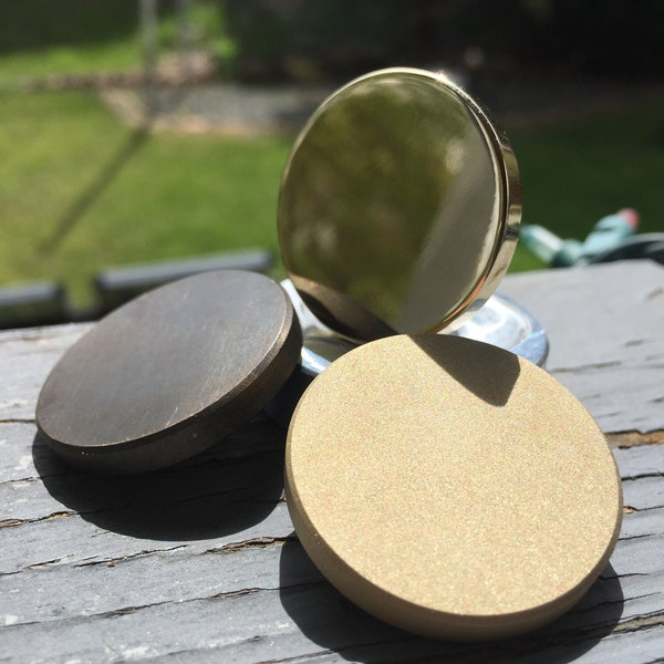 Solid Brass Worry Coin, Contact Coin, Pocket Coin