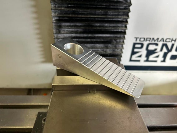 Firefighter Wedge Tool With 2 Helmet Bands | Aluminum Door Wedge For Forcible Entry | Fits Halligan & FuBar Tools | Firefighter Gear & Gift