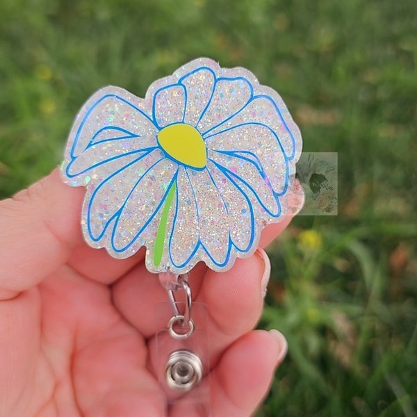 Sad daisy badge reel| parody badge reel | nurse life badge reel| flower badge reel|minimal nurse| nurse appreciation| nurses day