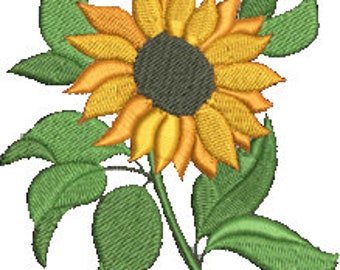 Embroidery Machine File Sunflower design