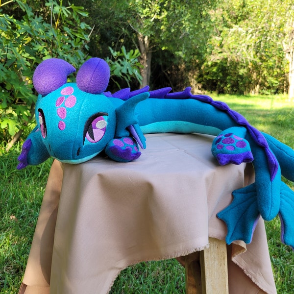 Wearable,Poseable, Dragon Renaissance fair, cosplay, costume accessory,  Plush neck dragon, shoulder dragon, fantasy, medieval dragon