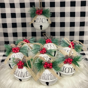 Naler 24pcs Christmas Bells Ornaments Christmas Jingle Bells Craft