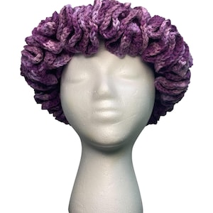 Purple Dream Ruffle Crown Hat