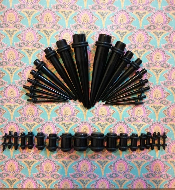 36 Pcs Acrylic Gauge Taper Stretching Kit. Etsy