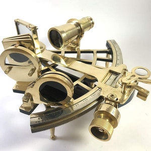 Handmade Brass Sextant 9&quot; Nautical Navigation Instrument