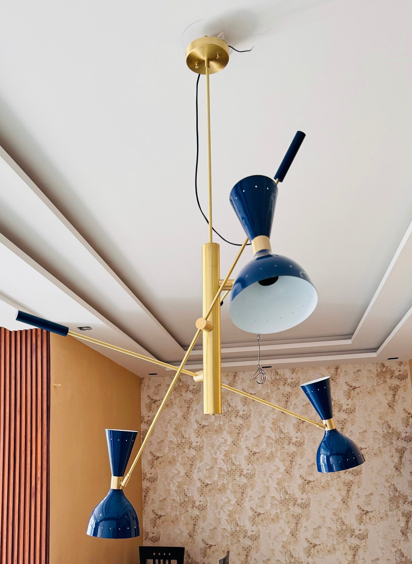 真鍮スプートニクシャンデリア | ミッドセンチュリーモダン照明器具