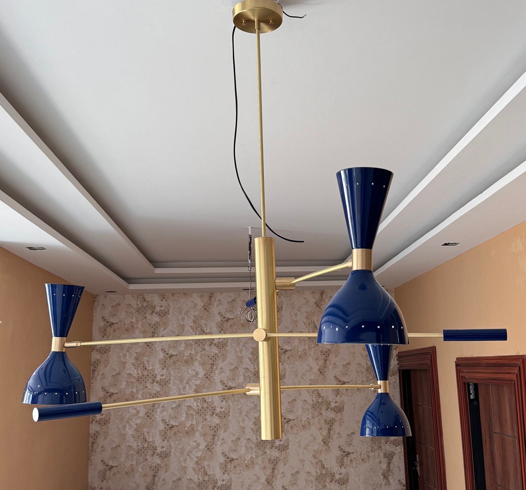 真鍮スプートニクシャンデリア | ミッドセンチュリーモダン照明器具