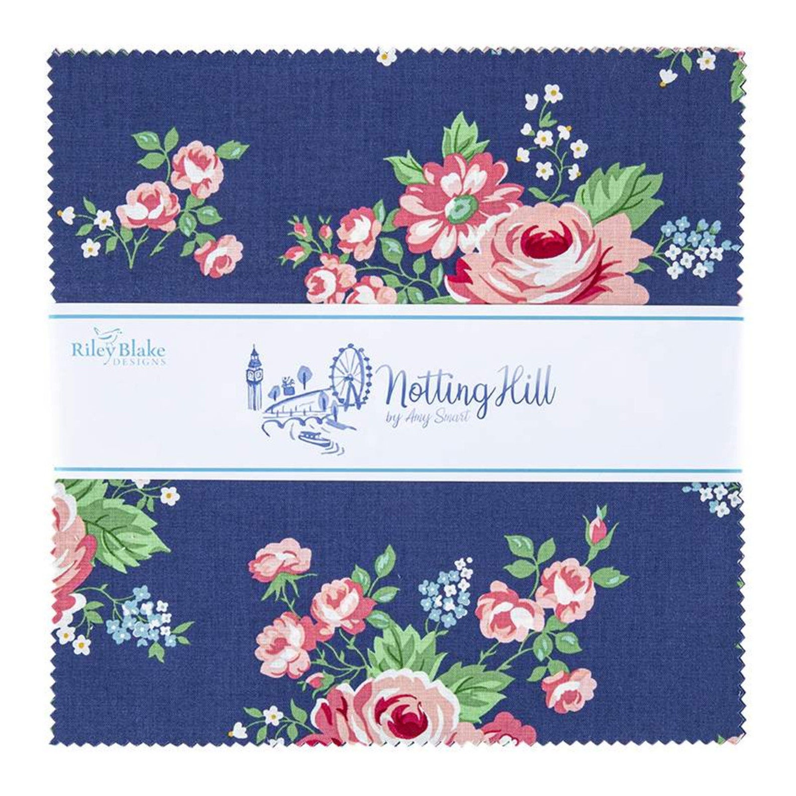 Riley Blake Fabric Notting Hill Fabric Layer Cake 10 Inch Etsy