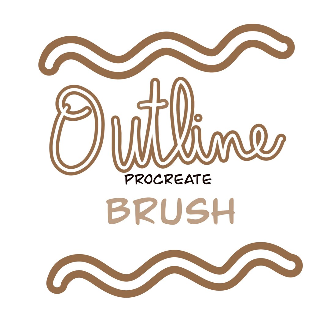 Procreate Outline Brush, Procreate Brushes, Outline Sft, Procreate