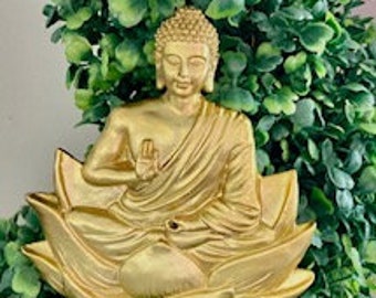 Buddha Räucherstäbchenhalter, Räucherstäbchenhalter, Buddha & Lotus, Meditation, Yoga, Zen