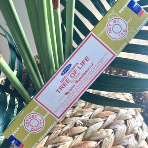 Tree of Life Incense, Incense For Relaxation, Meditation, Clearing, Satya Nag Champa Indian Incense